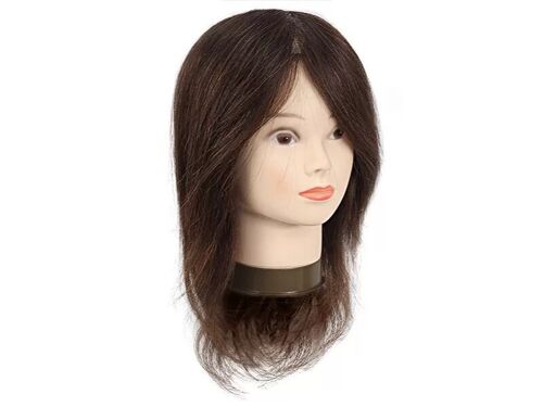 Tête d'étude JESSY - Cheveux Naturels Chà¢tain 30/35 cm