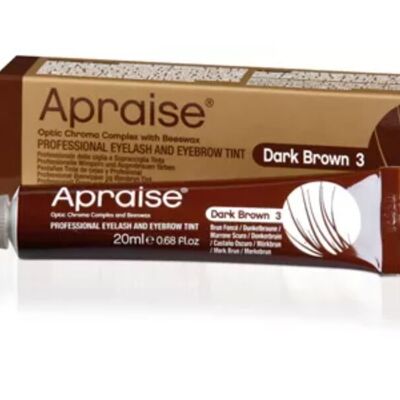 APRAISE Wimpernfarbe – Dunkelbraun Nr. 3, Tube 20 ml