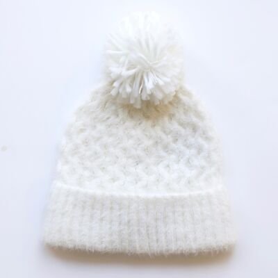 White Bobble Hat