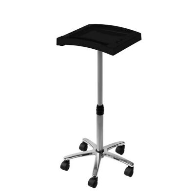 Simplex Black Table 1 Verstellbare Tischplatte mit Rollen