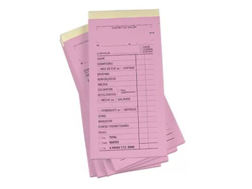 Bloc Chim.Avn°°Rose 10Carnets Coif  X50Fich