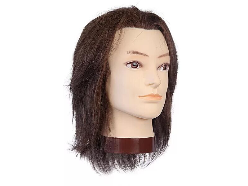 Study head JEAN natural hair 25/30cms color 6