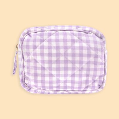 TOILETRY BAG - Dazzling Lilac - Handmade Cotton