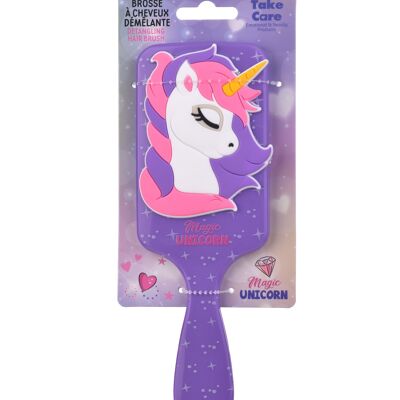 Unicorno - Spazzola per capelli viola