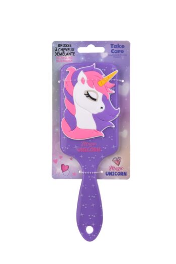 Licorne - Brosse pour Cheveux Violet 1