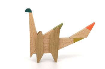 Jouets magnétiques en bois faits à la main Esnaf - Collection Jeu de Dinosaures 6