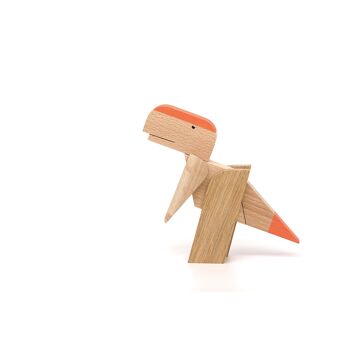 Jouets magnétiques en bois faits à la main Esnaf - Collection Jeu de Dinosaures 10