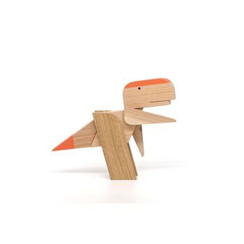 Jouets magnétiques faits main en bois - Jeu de dinosaures - T.Rex 8