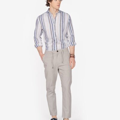 Pantaloni sportivi grigio chiaro da uomo