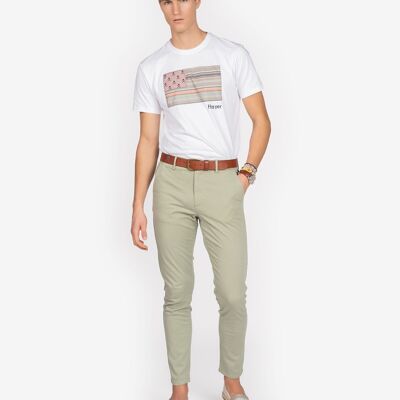 Pantalon chino ICON COLOURS Military Light