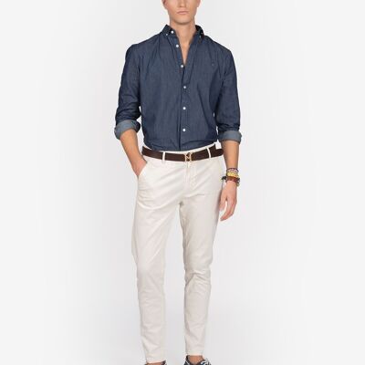 Pantalon chino ICON Navy Raw