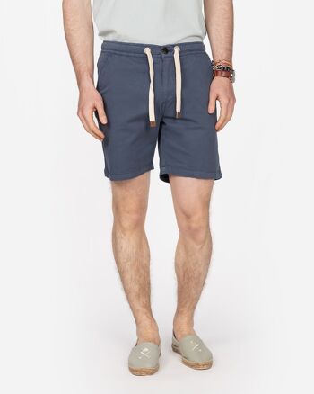 Bermuda Jogger Bleu Marine 2