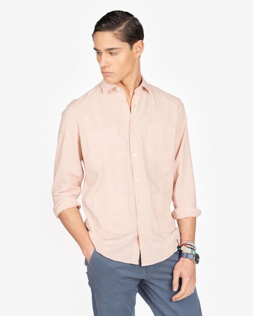 CAMISA GUAYABERA ROSE BLUSH