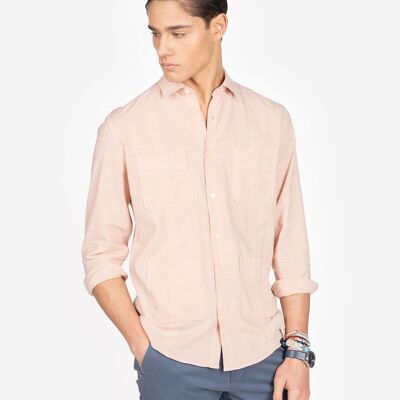 CAMICIA GUAYABERA ROSA BLUSH