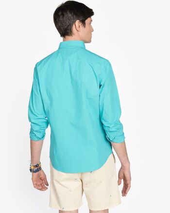 CHEMISE SARDAIGNE TURQUOISE 2