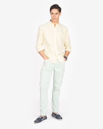 CHEMISE OXFORD COULEURS JAUNE 3