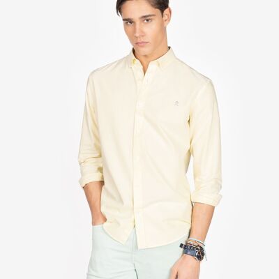 CAMICIA OXFORD COLORI GIALLO