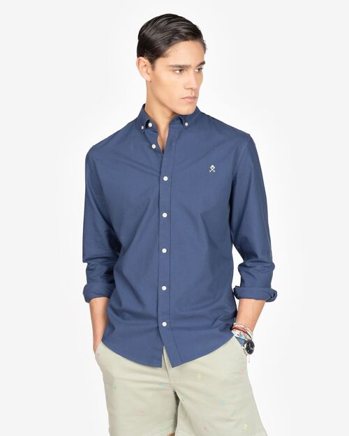 CAMISA OXFORD COLOURS NAVY BLUE