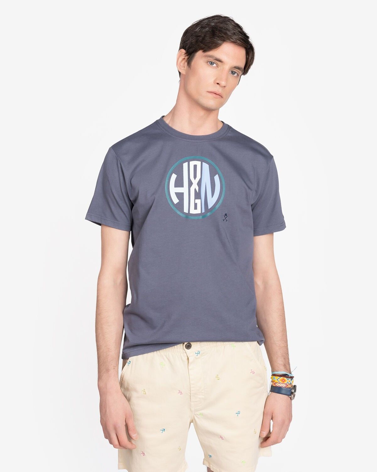 T-SHIRT GRIGIO ANTRACITE SAINT TROPEZ