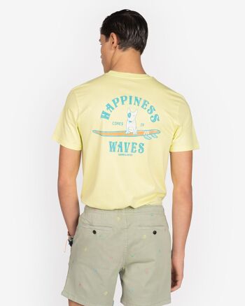 T-SHIRT VAGUES LIME 2