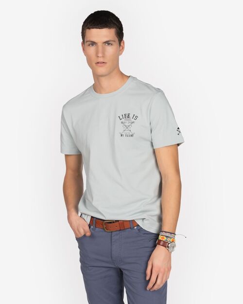 CAMISETA LIFE SKY GREY