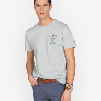 LIFE HIMMELGRAUES T-SHIRT