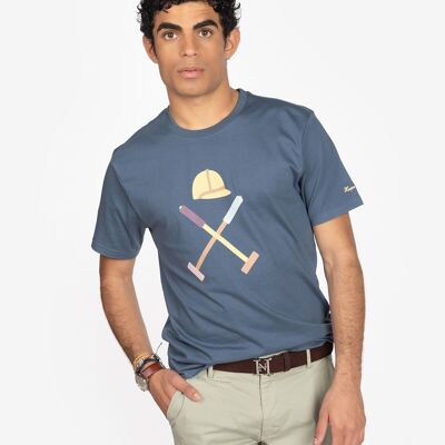 VERMONT MARINEBLAUES DENIM-T-SHIRT