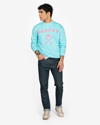 SWEAT-SHIRT TURQUOISE DE LA NOUVELLE-ANGLETERRE 3