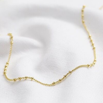 Gold Satellite Chain Necklace