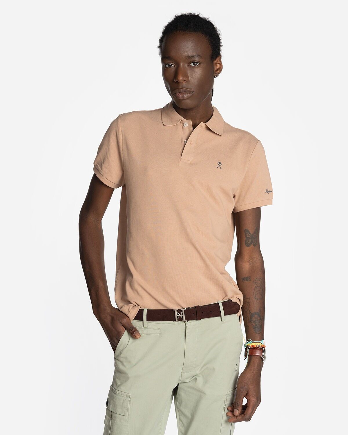 POLO ICON COLORI PELLE MARRONE