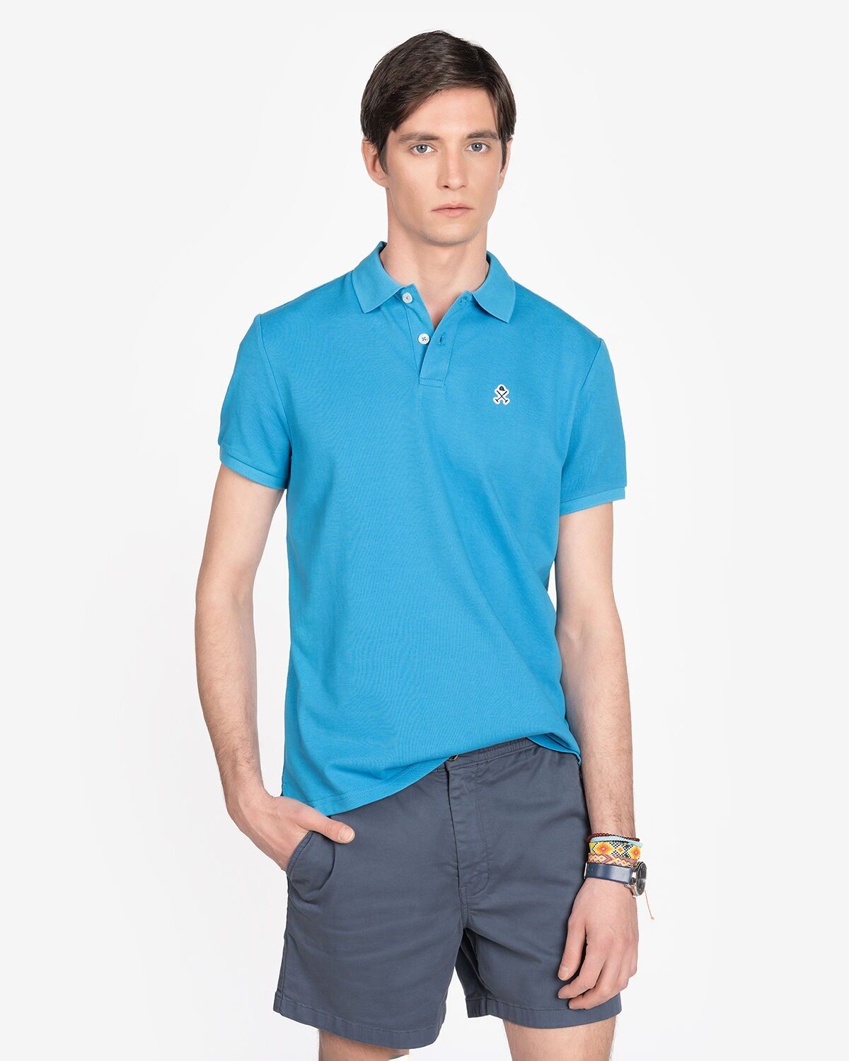 POLO RETRO BLU
