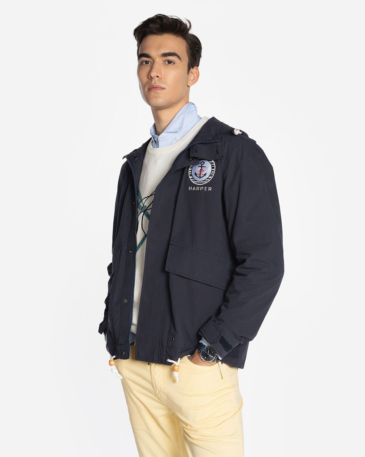 IMPERMEABILE FISHERMAN BLU MARINO