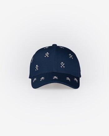 CASQUETTE MULTILOGO BLEU MARINE 2