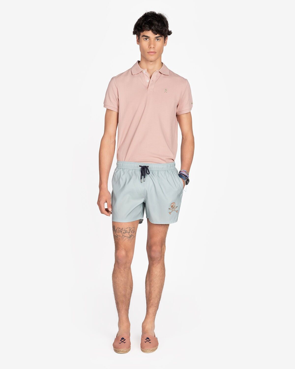 COSTUME DA BAGNO MILITARE LEGGERO SKULL