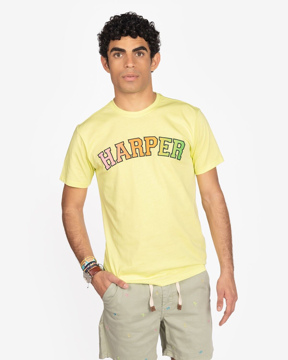 CAMISETA LOS ANGELES LIME