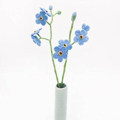 Ramo di fiori in feltro "Non ti scordar di me", 38 cm