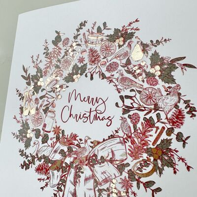 Christmas Wreath Notecard