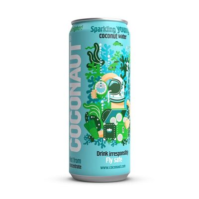 Coconaut pure sparkling young coconut water 320ml