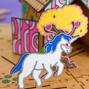 Crateit | Unicorn | Wooden toy | 
 Rainbow Friends 6