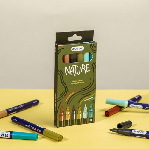 Crateit Nature Markers | 1mm – 6 pcs.