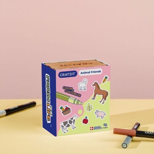 Crateit | The Farm | Wooden toy | 
 Farm Animals