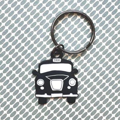 Black Taxi Keyring