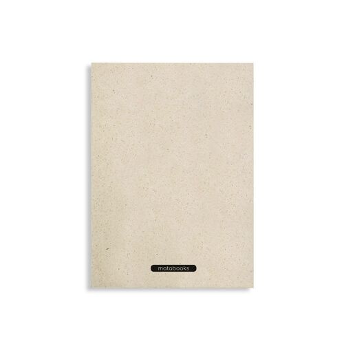 Nachhaltiges A5 Notizbuch/Tagebuch/Schreibblock aus Graspapier – Nava Easy