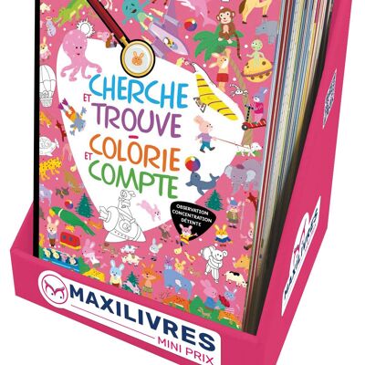 Caja 30 libros para colorear y actividades para niños / Infantil