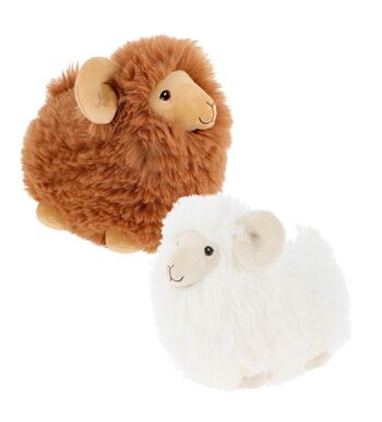 Assortiment 12 peluches Bélier 25cm - KEELECO 1