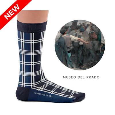 Arte Social Tartan Blue Socks