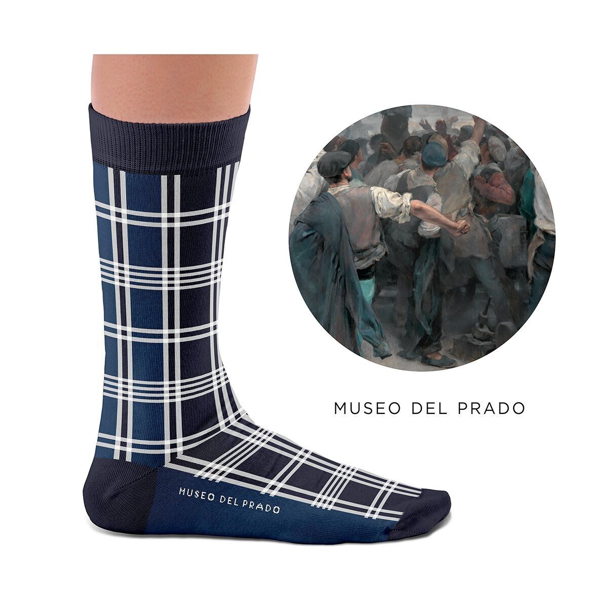 Calzini Arte Social Tartan Blu