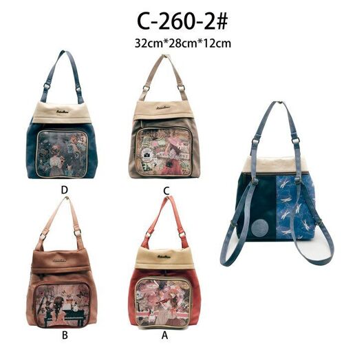 Mochila Sintética Sweet Candy con Bolsillo Frontal Mujer B2B