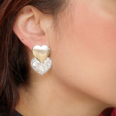 Caroline Glacier White Earrings