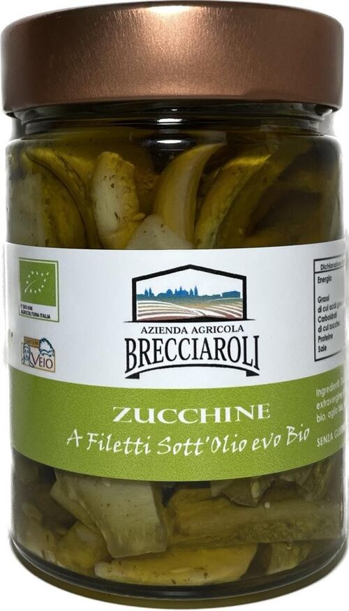 ZUCCHINE A Filetti Sott'Olio evo BIO 300g